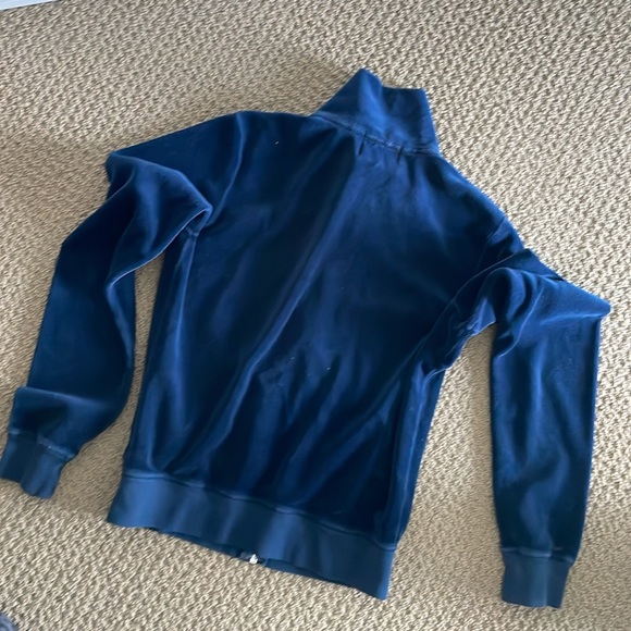 JUICY COUTURE navy velour zip up - Picture 5 of 5